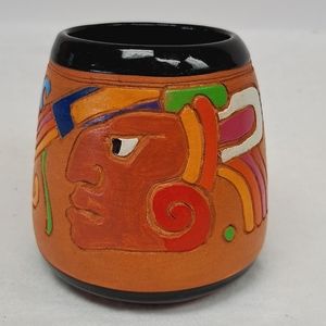 Vintage Mexican handpainted mug